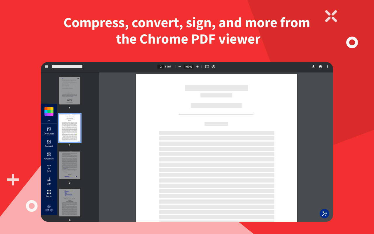 Smallpdf - 编辑、转换、压缩 PDF 文件并 AI 生成 PDF 摘要 chrome谷歌浏览器插件_扩展第2张截图