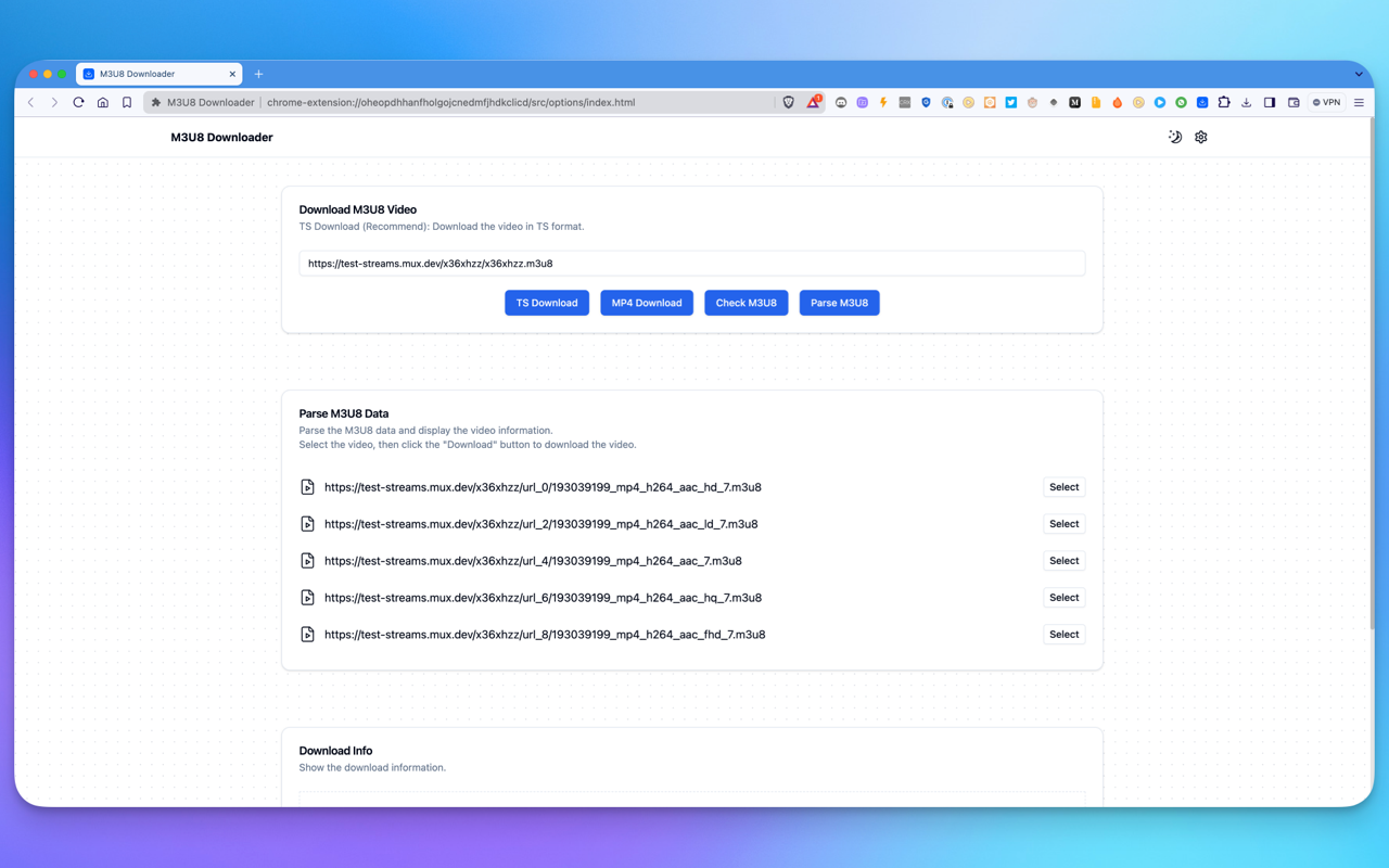 M3U8 Downloader chrome谷歌浏览器插件_扩展第1张截图