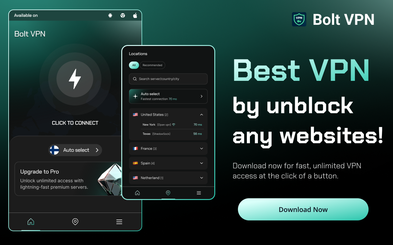 Bolt  & Proxy - Free  for Chrome chrome谷歌浏览器插件_扩展第2张截图