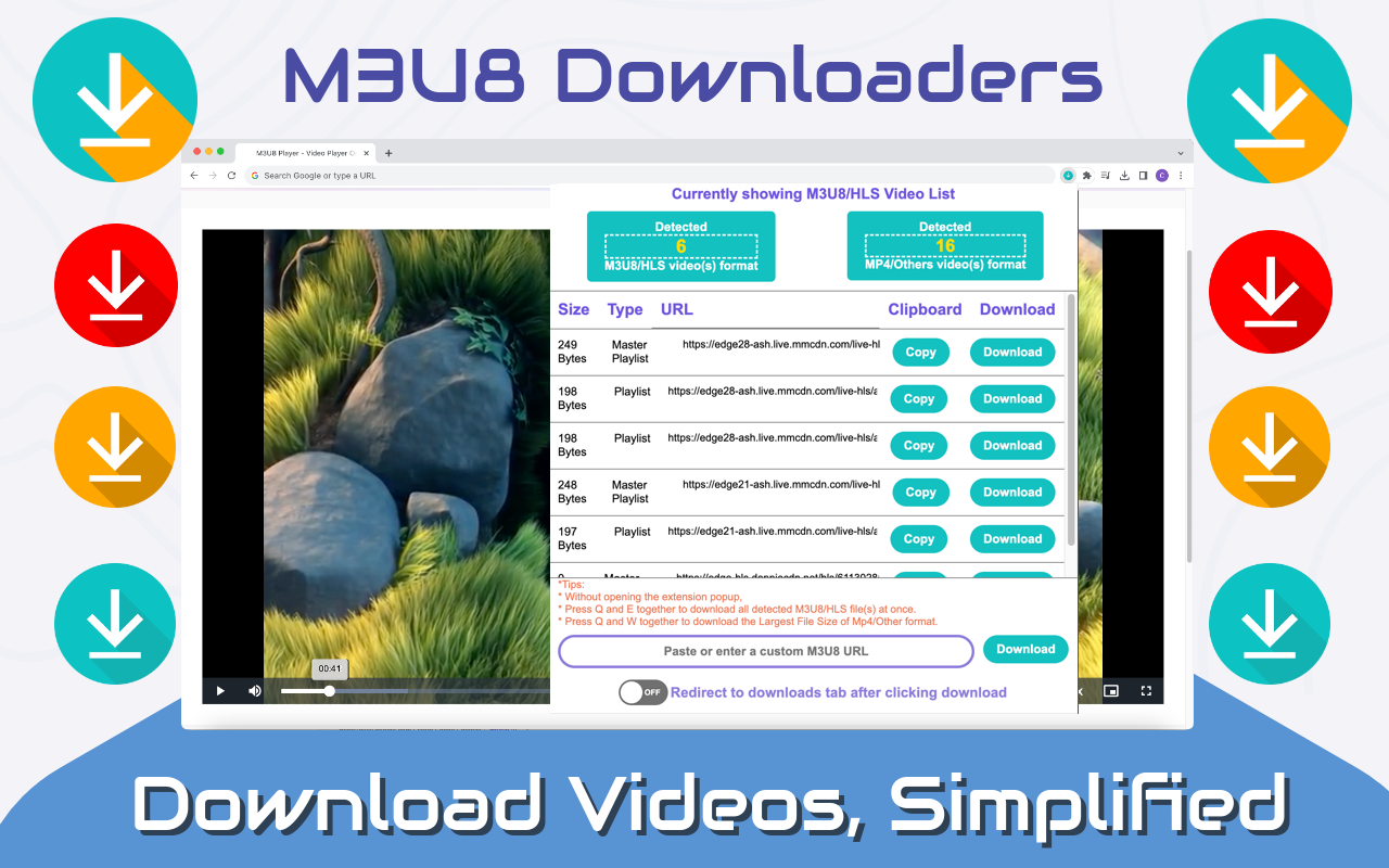 M3U8 Downloaders - Video Downloads Simplified chrome谷歌浏览器插件_扩展第3张截图