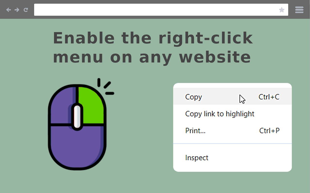 Right Click Enable - 右键启用 chrome谷歌浏览器插件_扩展第1张截图