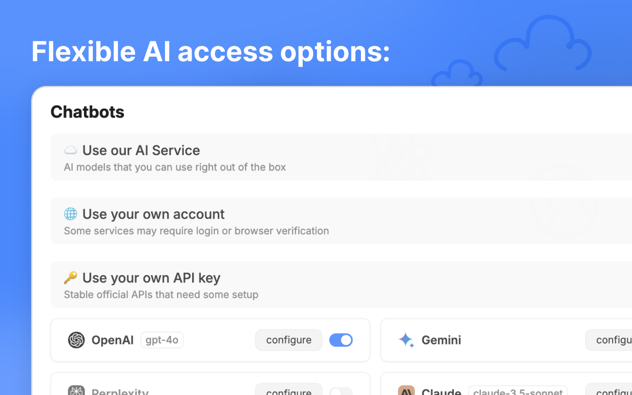 ChatHub - ChatGPT, Gemini, Claude同时用 chrome谷歌浏览器插件_扩展第3张截图