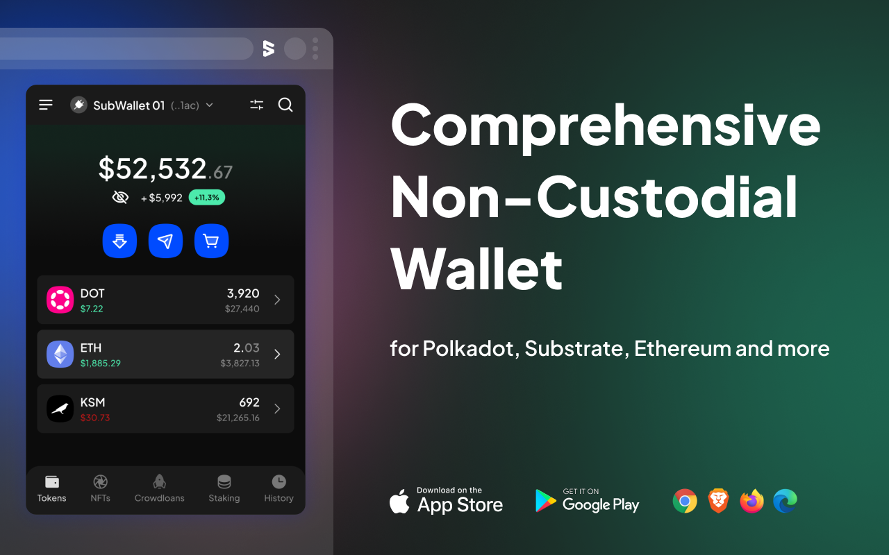 SubWallet - Polkadot Wallet chrome谷歌浏览器插件_扩展第4张截图