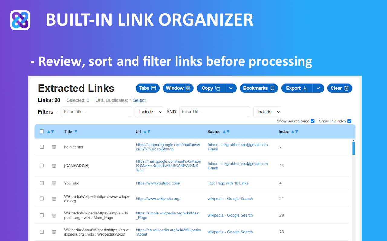 链接抓取器 chrome谷歌浏览器插件_扩展第2张截图
