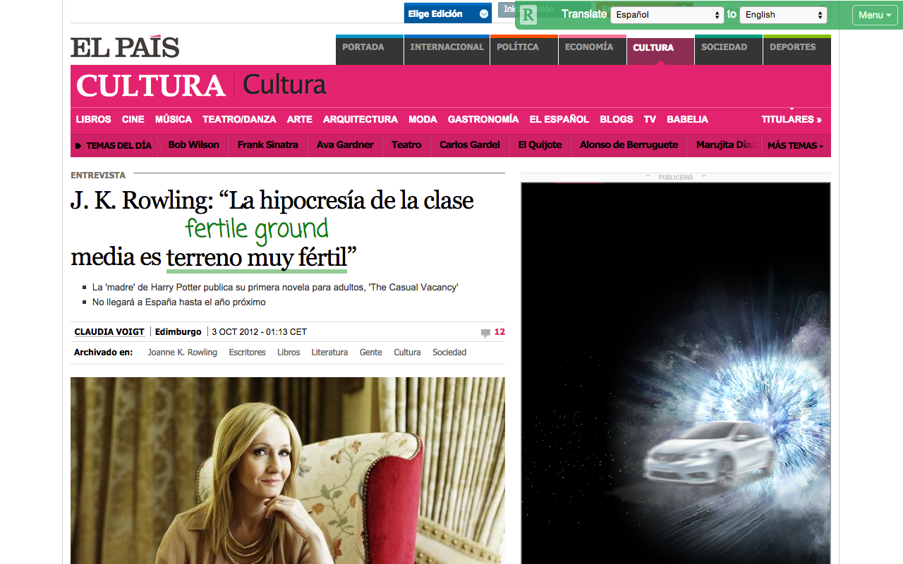 Readlang Web Reader chrome谷歌浏览器插件_扩展第1张截图