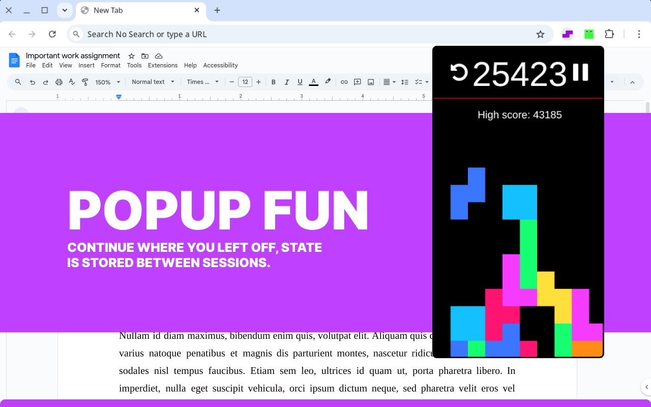 Stacker - Falling blocks! chrome谷歌浏览器插件_扩展第1张截图