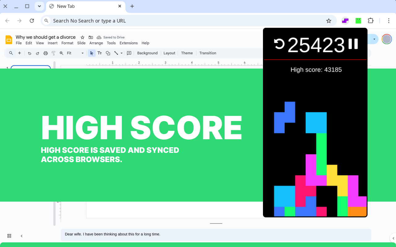 Stacker - Falling blocks! chrome谷歌浏览器插件_扩展第3张截图