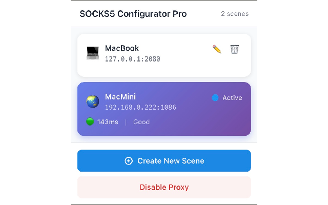 SOCKS5 Configurator Pro chrome谷歌浏览器插件_扩展第2张截图