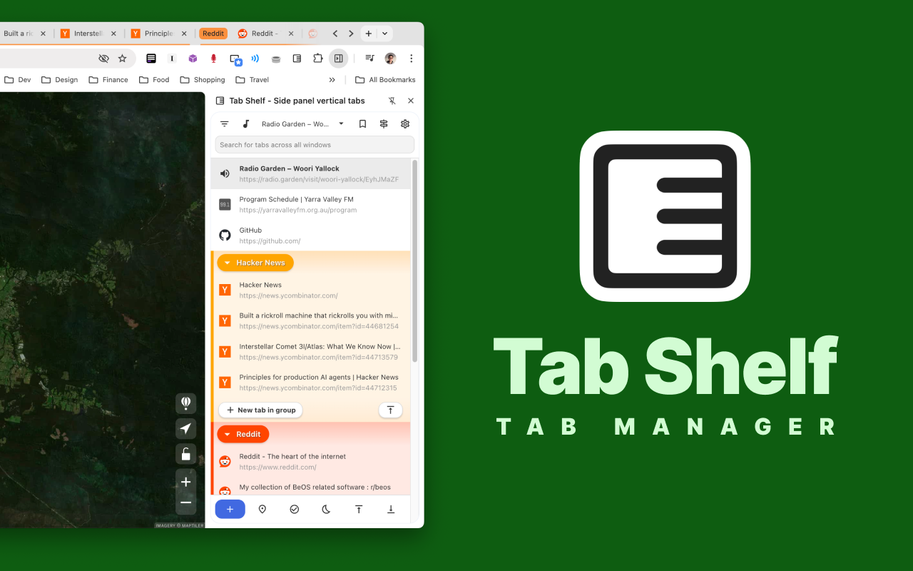 Tab Shelf - Side panel vertical tabs chrome谷歌浏览器插件_扩展第2张截图