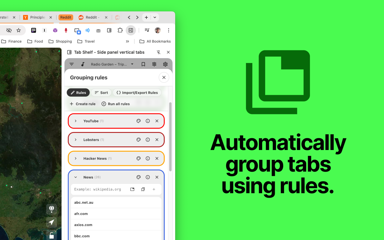 Tab Shelf - Side panel vertical tabs chrome谷歌浏览器插件_扩展第3张截图
