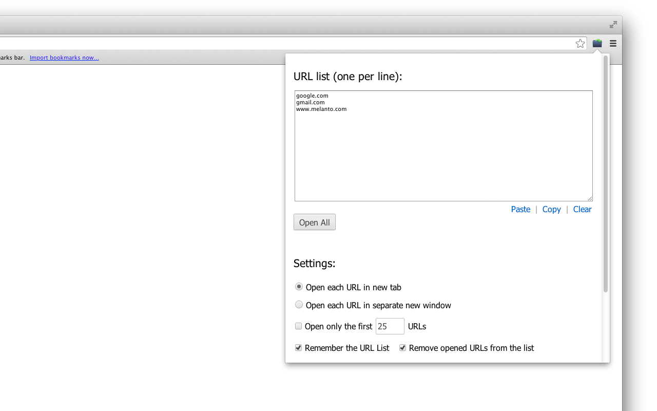 Bulk URL Opener Extension chrome谷歌浏览器插件_扩展第2张截图