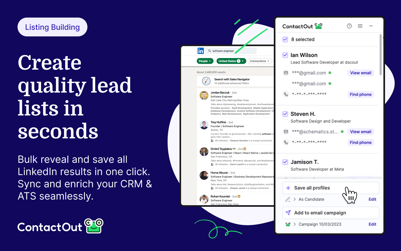Email Finder by ContactOut – Email Lookup Tool chrome谷歌浏览器插件_扩展第3张截图