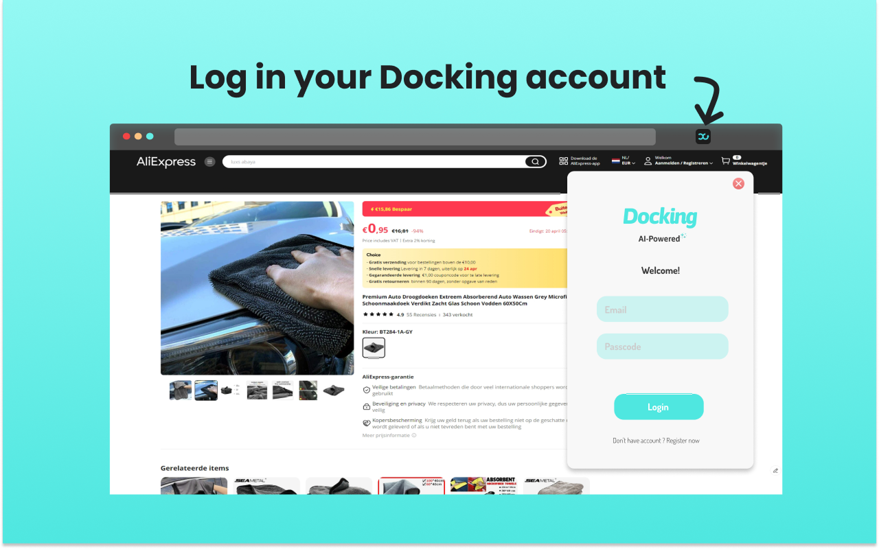 Docking - Product Importer chrome谷歌浏览器插件_扩展第2张截图