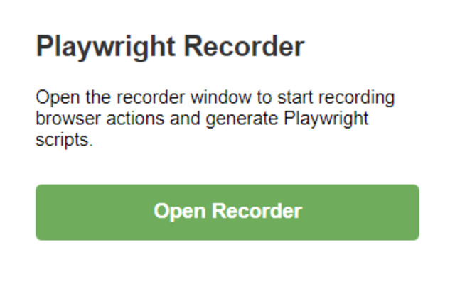 Playwright Recorder chrome谷歌浏览器插件_扩展第4张截图