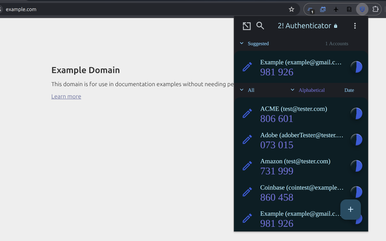 2! Authenticator chrome谷歌浏览器插件_扩展第2张截图