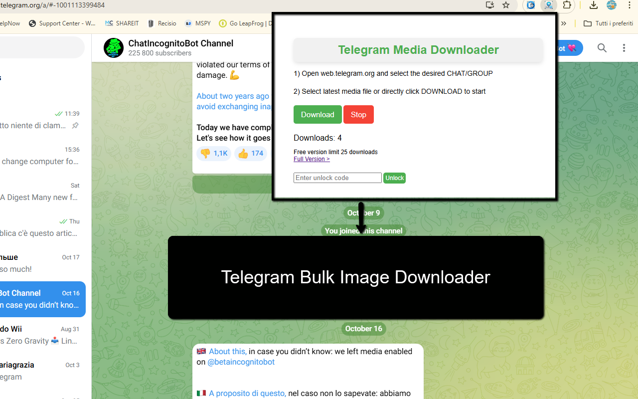 Telegram Media Downloader chrome谷歌浏览器插件_扩展第2张截图