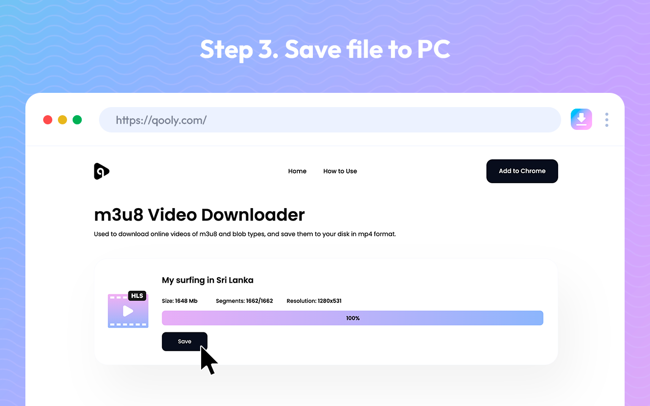 Qooly 视频下载器 chrome谷歌浏览器插件_扩展第1张截图