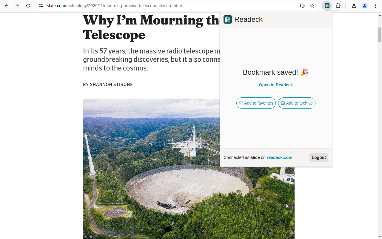 readeck chrome谷歌浏览器插件_扩展第2张截图