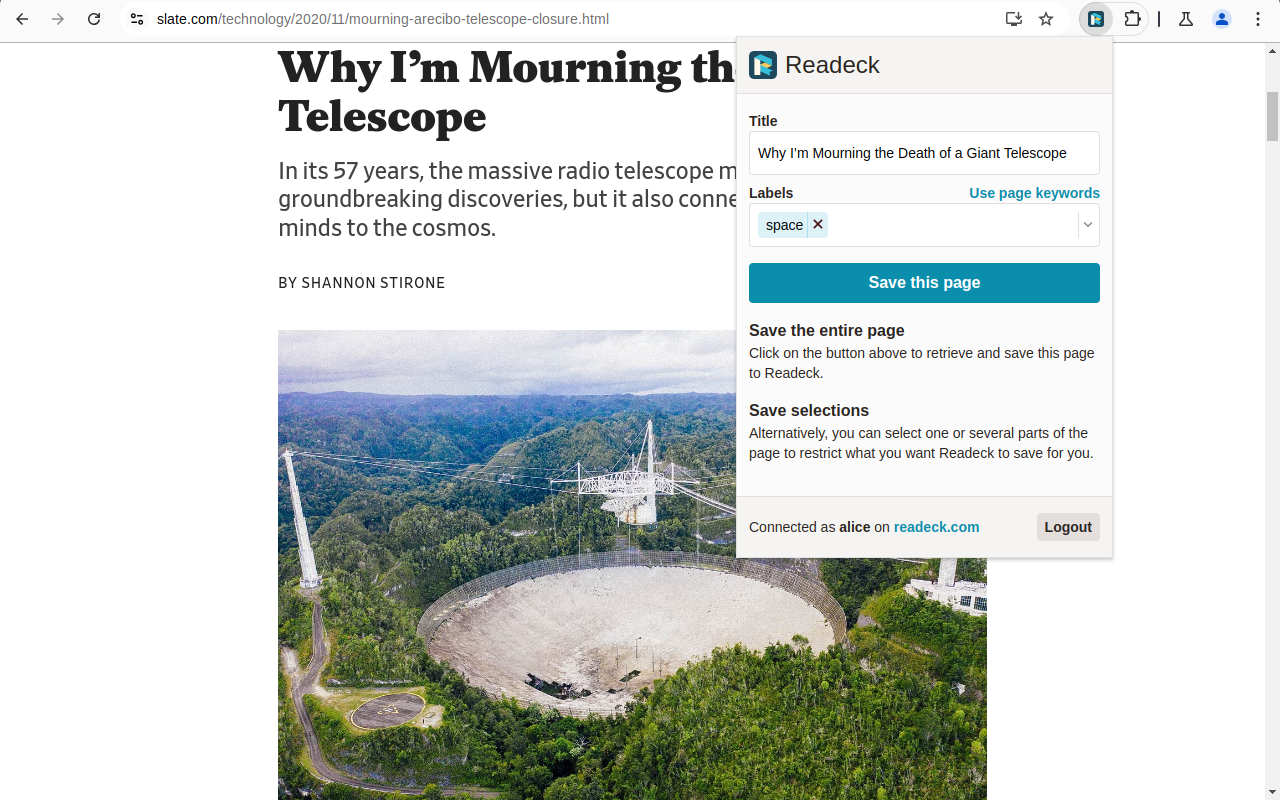 readeck chrome谷歌浏览器插件_扩展第4张截图