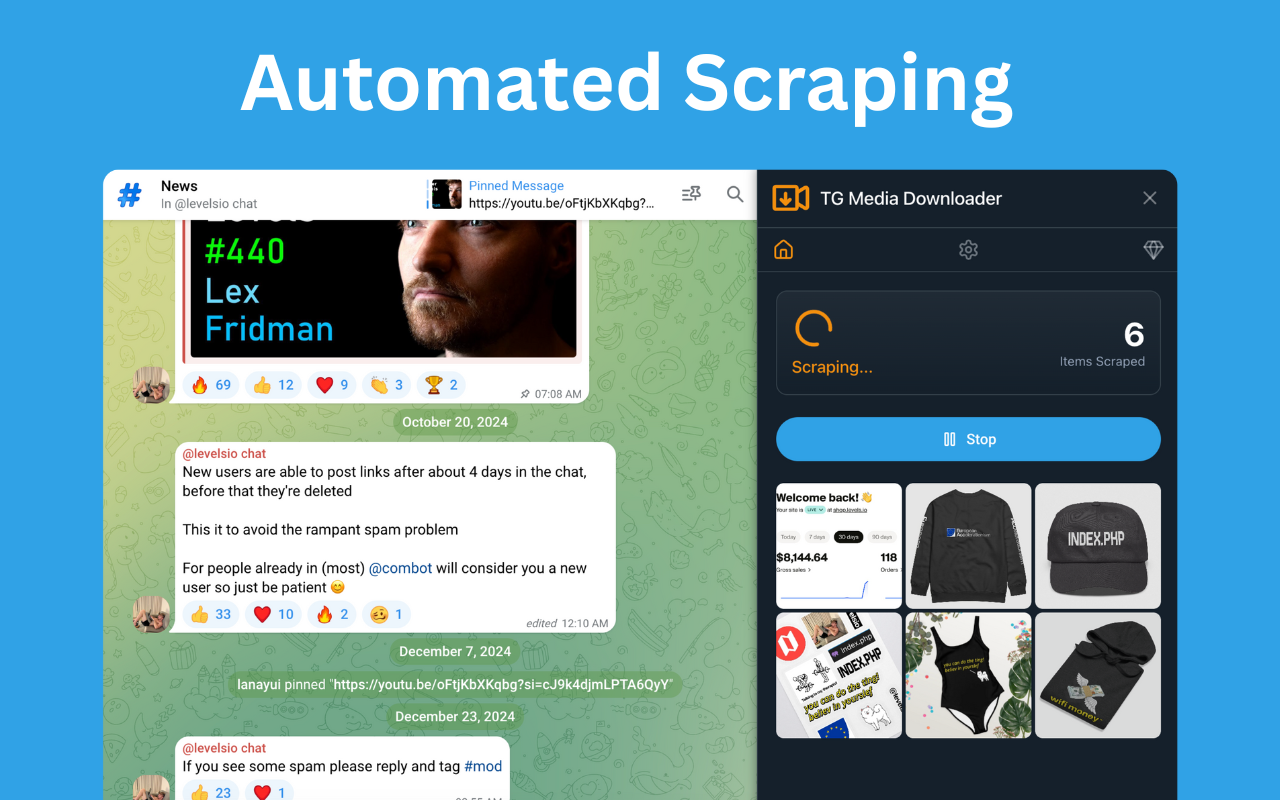 TG Media Downloader - Telegram 下载器 chrome谷歌浏览器插件_扩展第1张截图