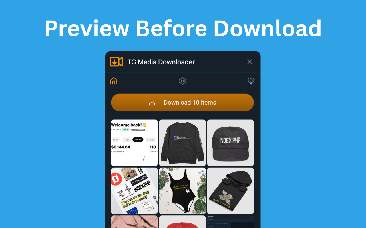TG Media Downloader - Telegram 下载器 chrome谷歌浏览器插件_扩展第4张截图
