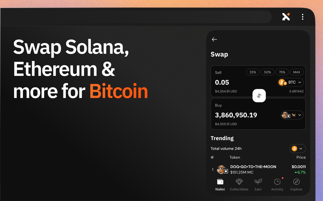 Xverse: Bitcoin Crypto Wallet chrome谷歌浏览器插件_扩展第5张截图