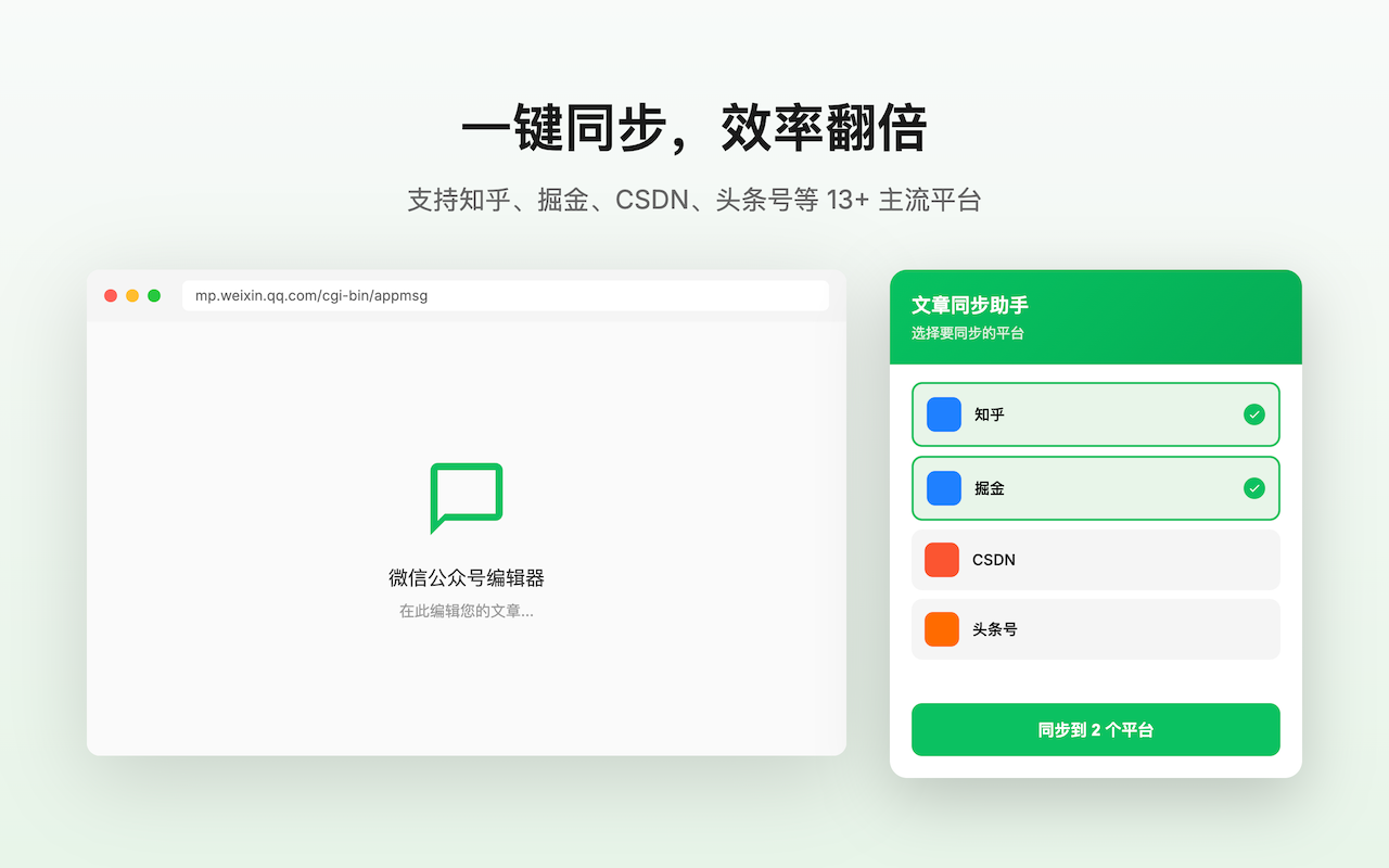 文章同步助手 chrome谷歌浏览器插件_扩展第4张截图