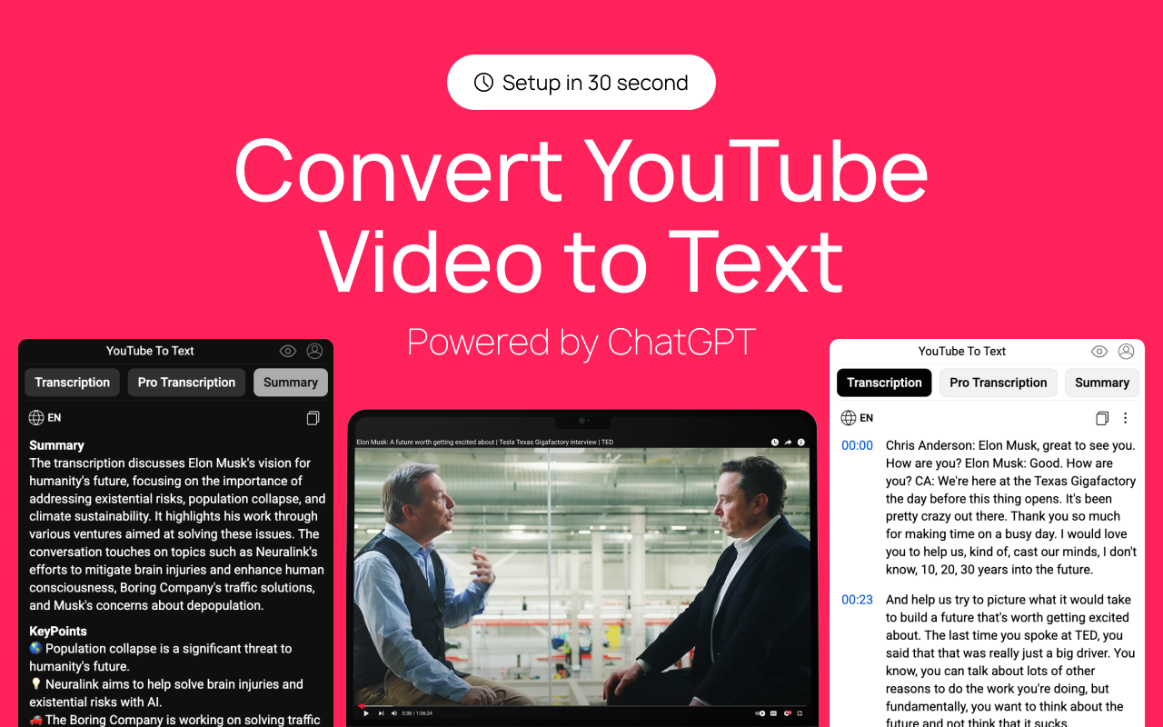 将 Youtube 转为文本 chrome谷歌浏览器插件_扩展第2张截图