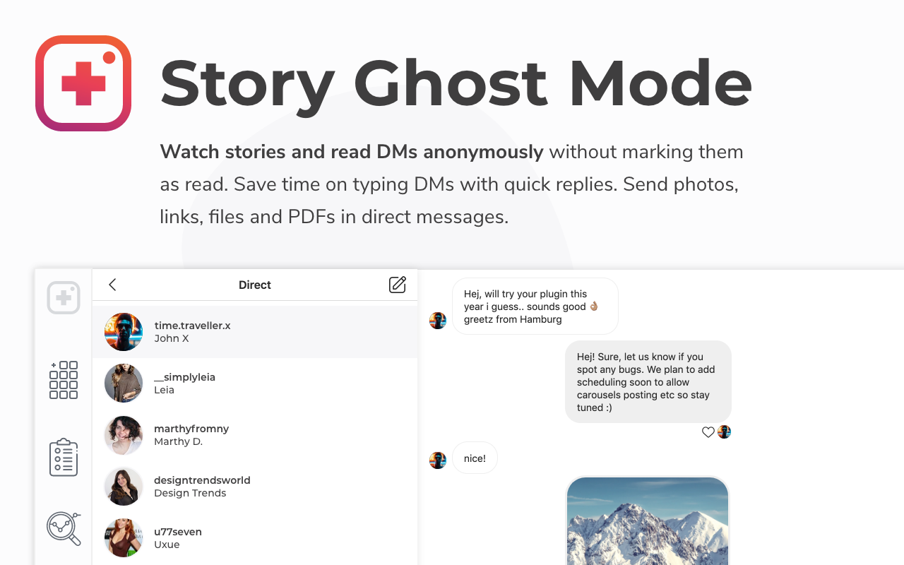 INSSIST | Instagram 网页客户端 chrome谷歌浏览器插件_扩展第2张截图