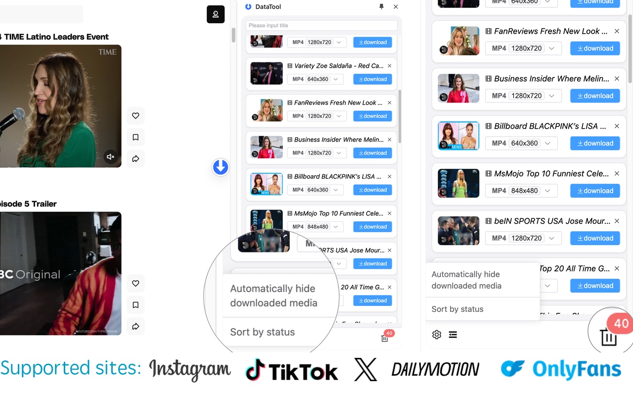 智Tool-支持从TikTok、instagram、twitter等平台下载视频 chrome谷歌浏览器插件_扩展第1张截图