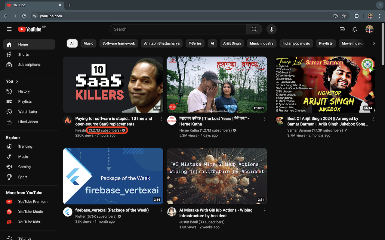 YouTube Subscribers Count chrome谷歌浏览器插件_扩展第5张截图