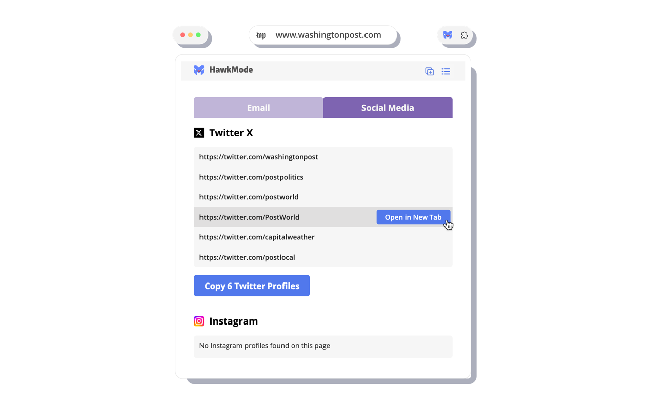 Email Finder by HawkMode chrome谷歌浏览器插件_扩展第1张截图