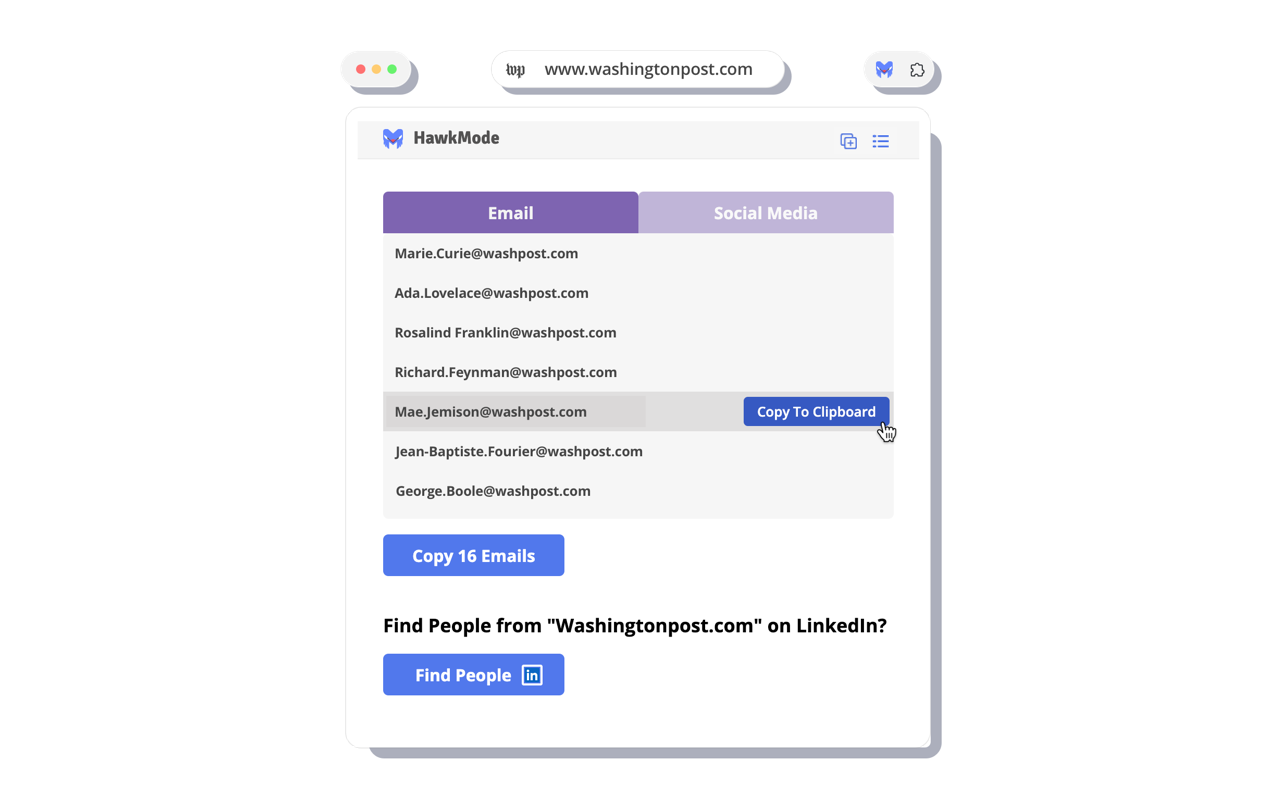 Email Finder by HawkMode chrome谷歌浏览器插件_扩展第4张截图