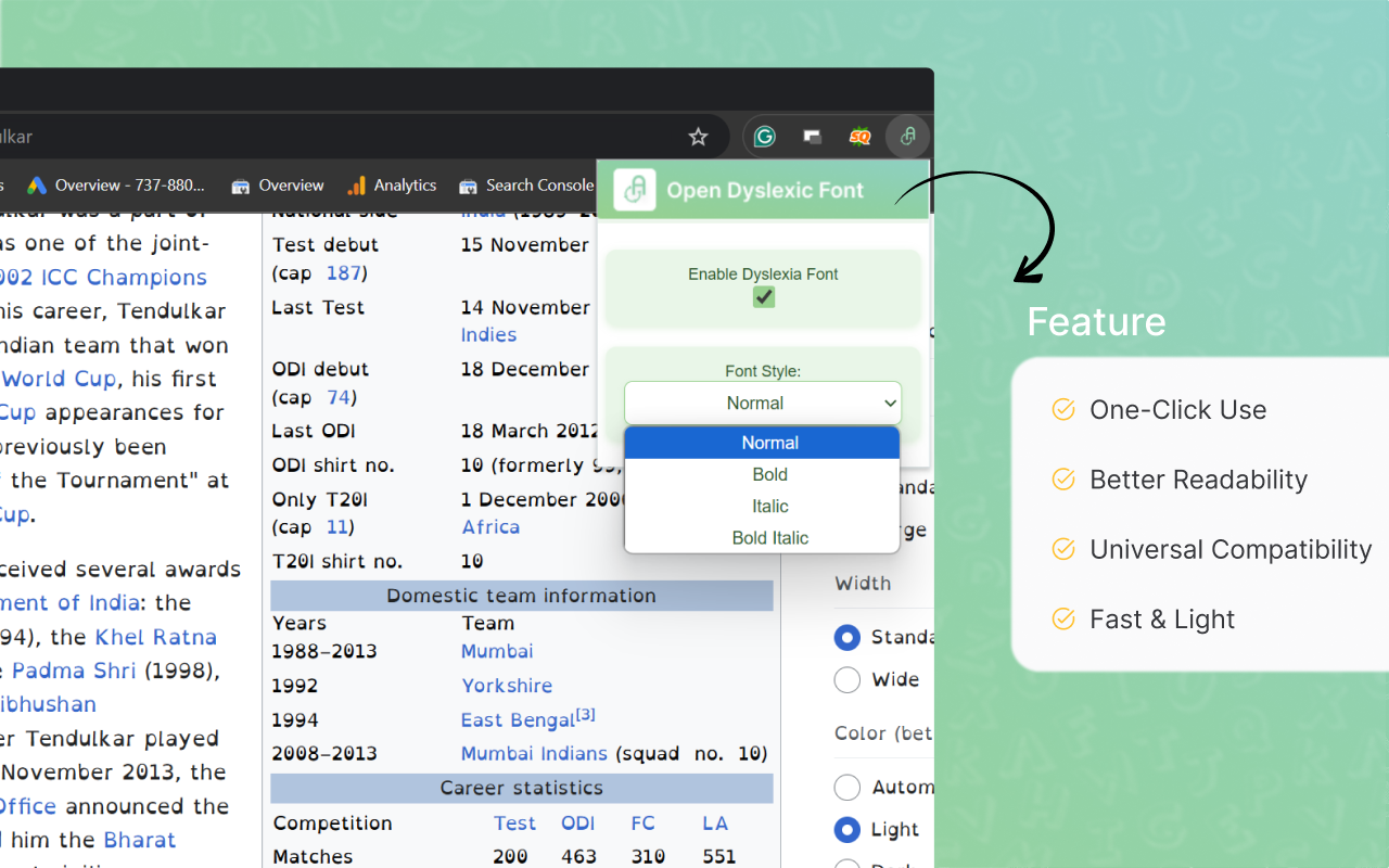 OpenDyslexic Font chrome谷歌浏览器插件_扩展第1张截图