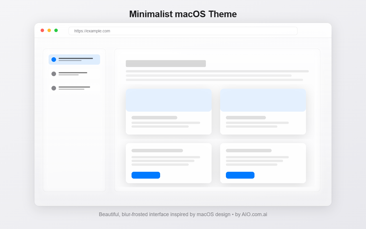 Minimalist macOS Theme chrome谷歌浏览器插件_扩展第1张截图