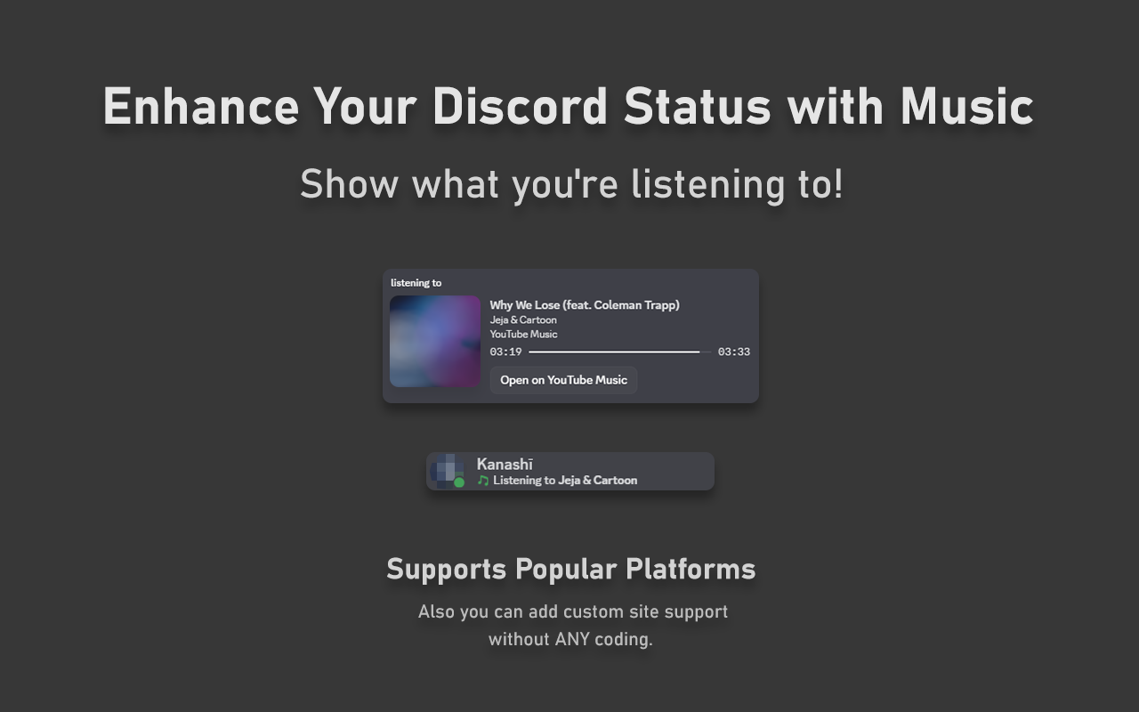 Discord Music RPC chrome谷歌浏览器插件_扩展第2张截图