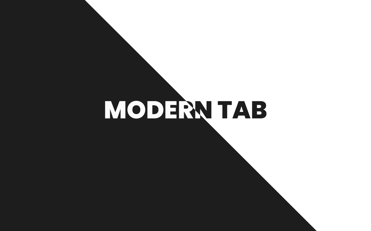 Modern Tab chrome谷歌浏览器插件_扩展第1张截图