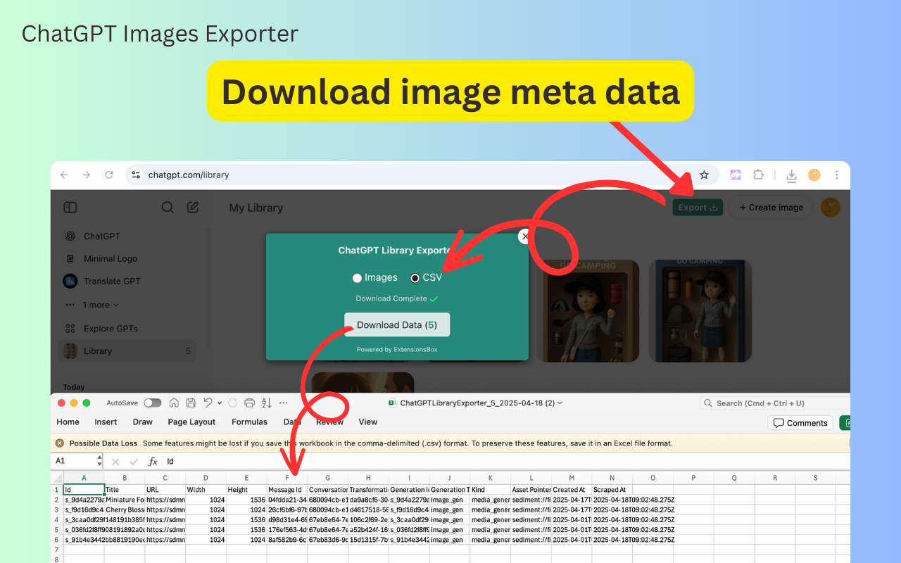 ChatGPT 图片导出器 chrome谷歌浏览器插件_扩展第2张截图