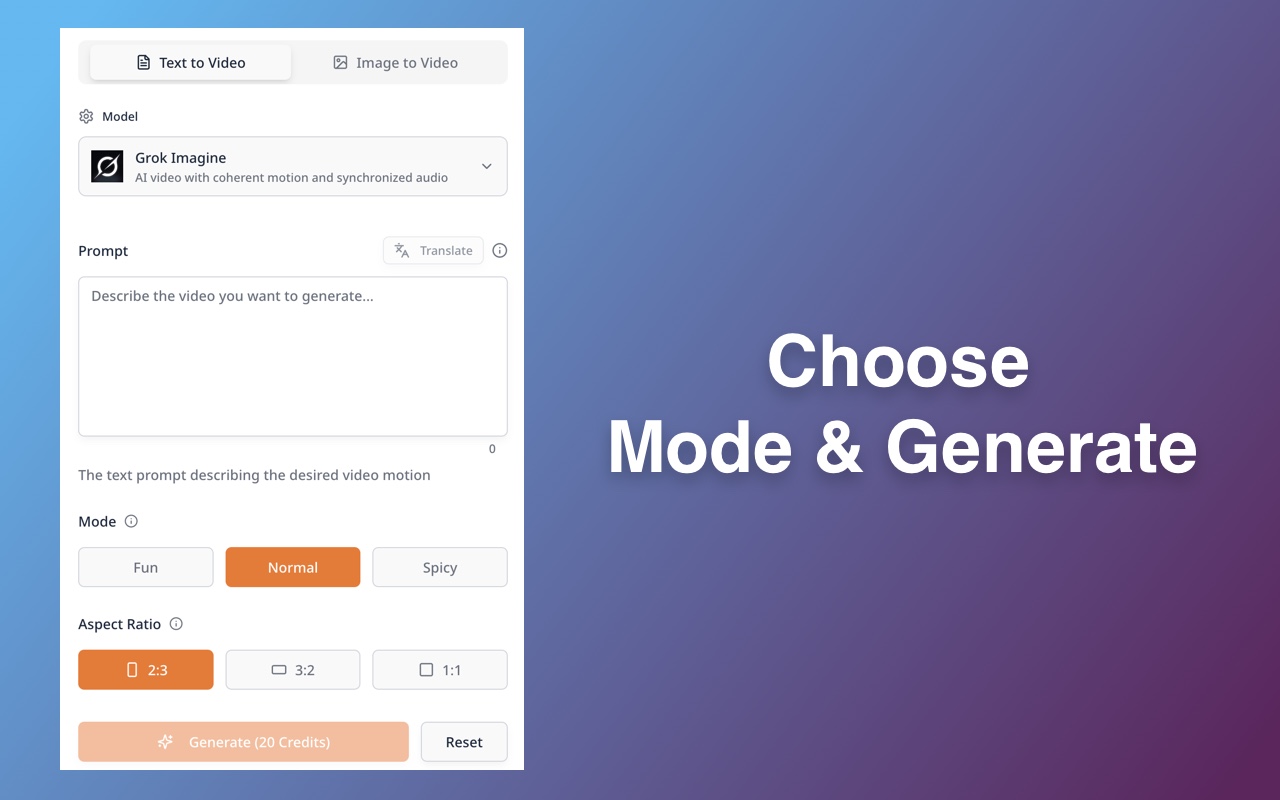 Grok Video Generator - Create Videos from Text & Images chrome谷歌浏览器插件_扩展第3张截图