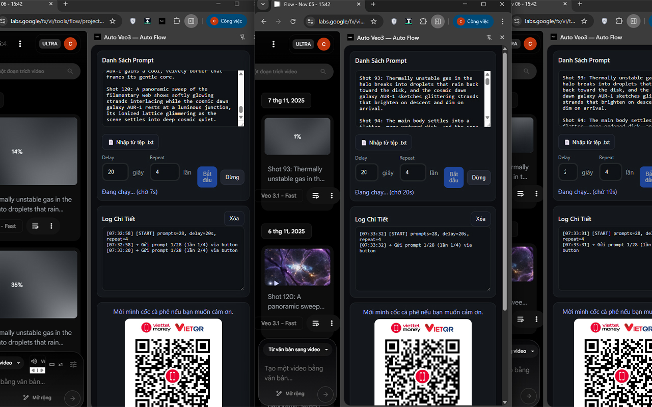 Auto Veo3 — Auto Flow chrome谷歌浏览器插件_扩展第1张截图