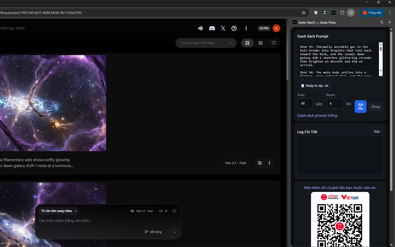 Auto Veo3 — Auto Flow chrome谷歌浏览器插件_扩展第2张截图