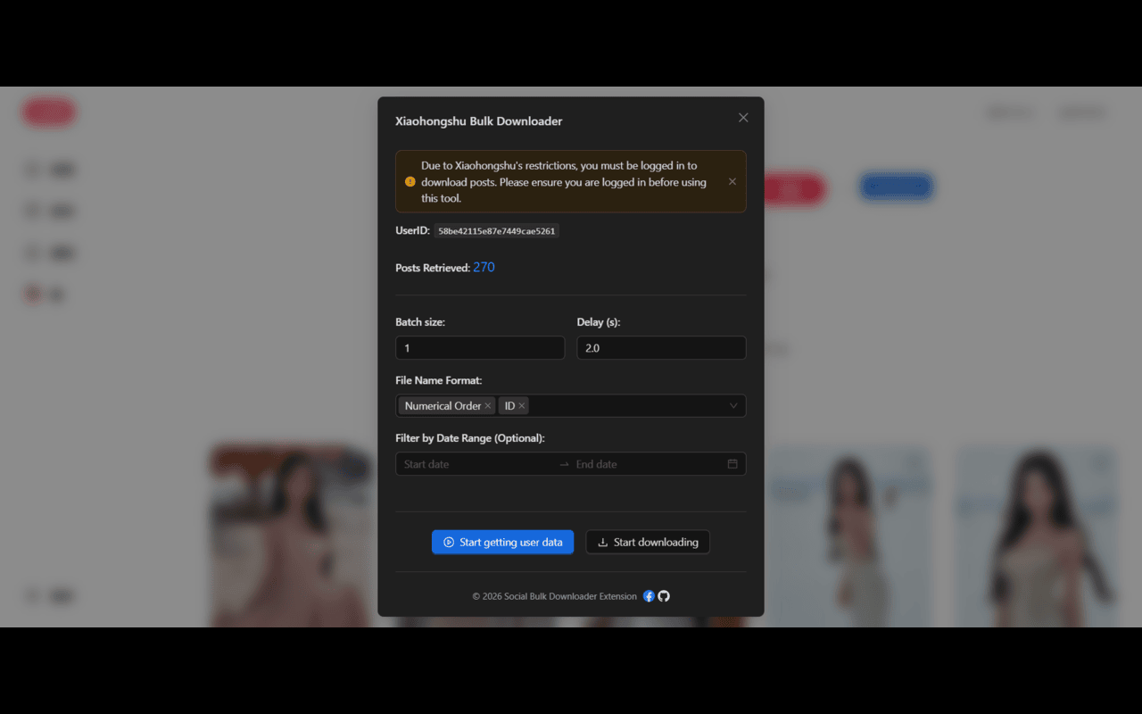 Social Bulk Downloader chrome谷歌浏览器插件_扩展第5张截图