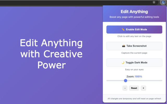 Edit Anything with Creative Power chrome谷歌浏览器插件_扩展第2张截图