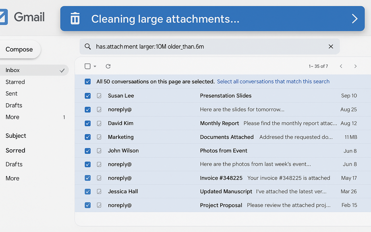 Bulk Delete Gmail Emails – Gmail One-Click Cleaner chrome谷歌浏览器插件_扩展第2张截图