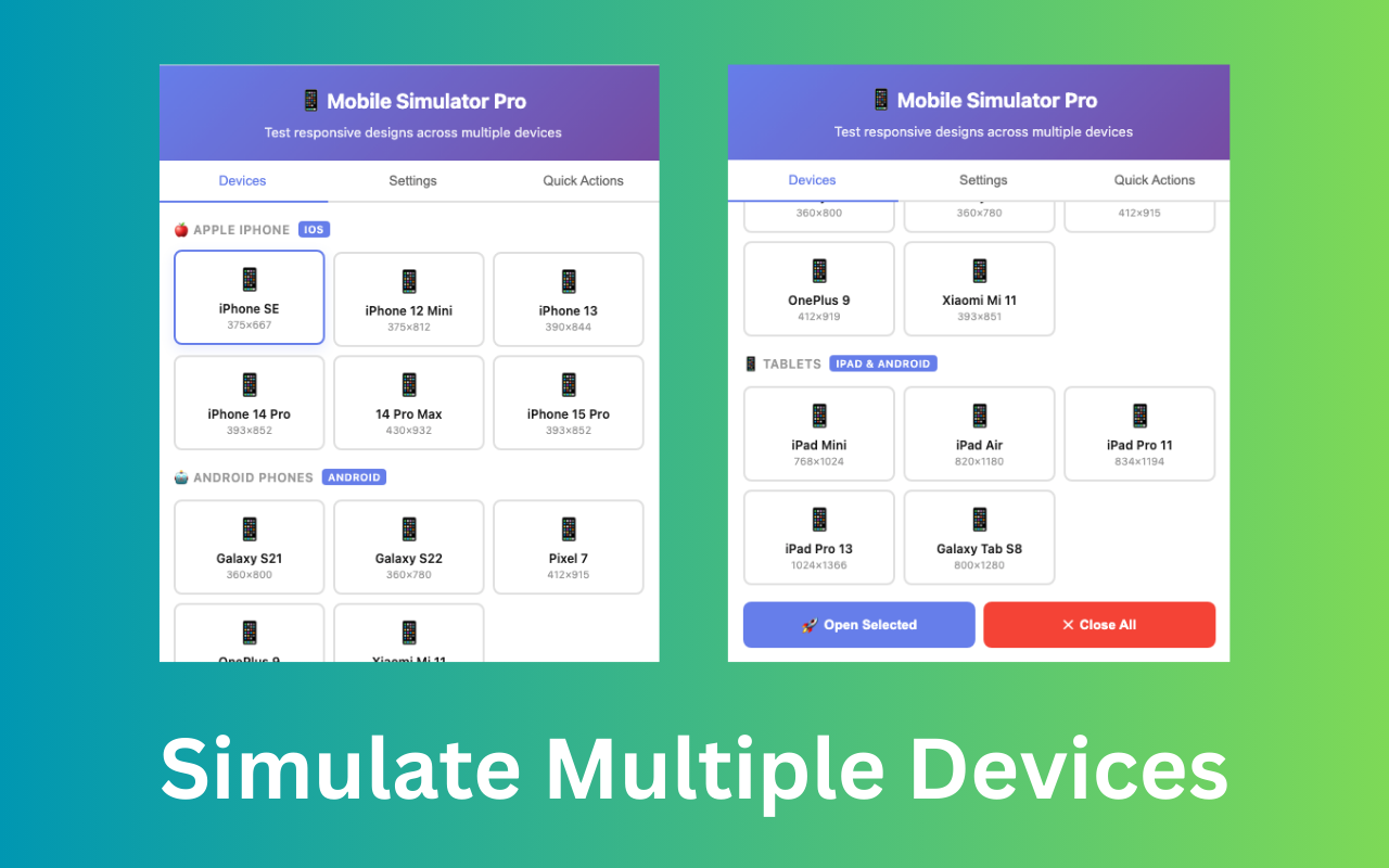 Mobile Simulator Extension: Responsive Viewer chrome谷歌浏览器插件_扩展第1张截图