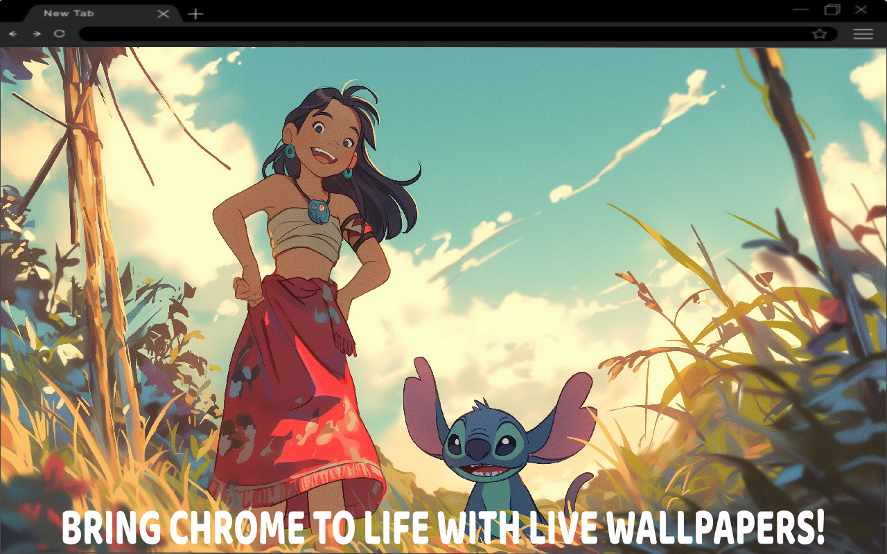 Lilo & Stitch A Joyful Adventure Live Wallpaper chrome谷歌浏览器插件_扩展第1张截图