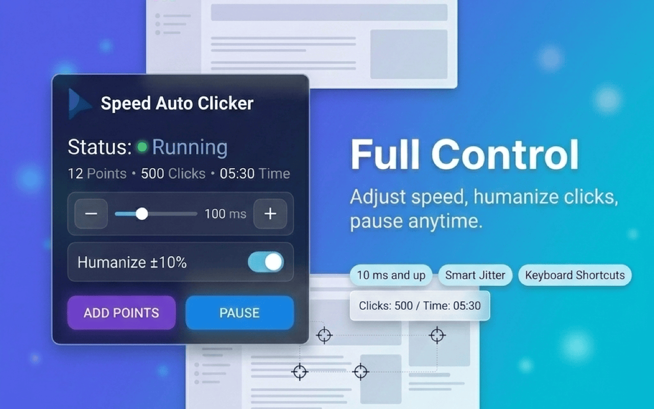 自动点击器 - Speed Auto Clicker chrome谷歌浏览器插件_扩展第2张截图
