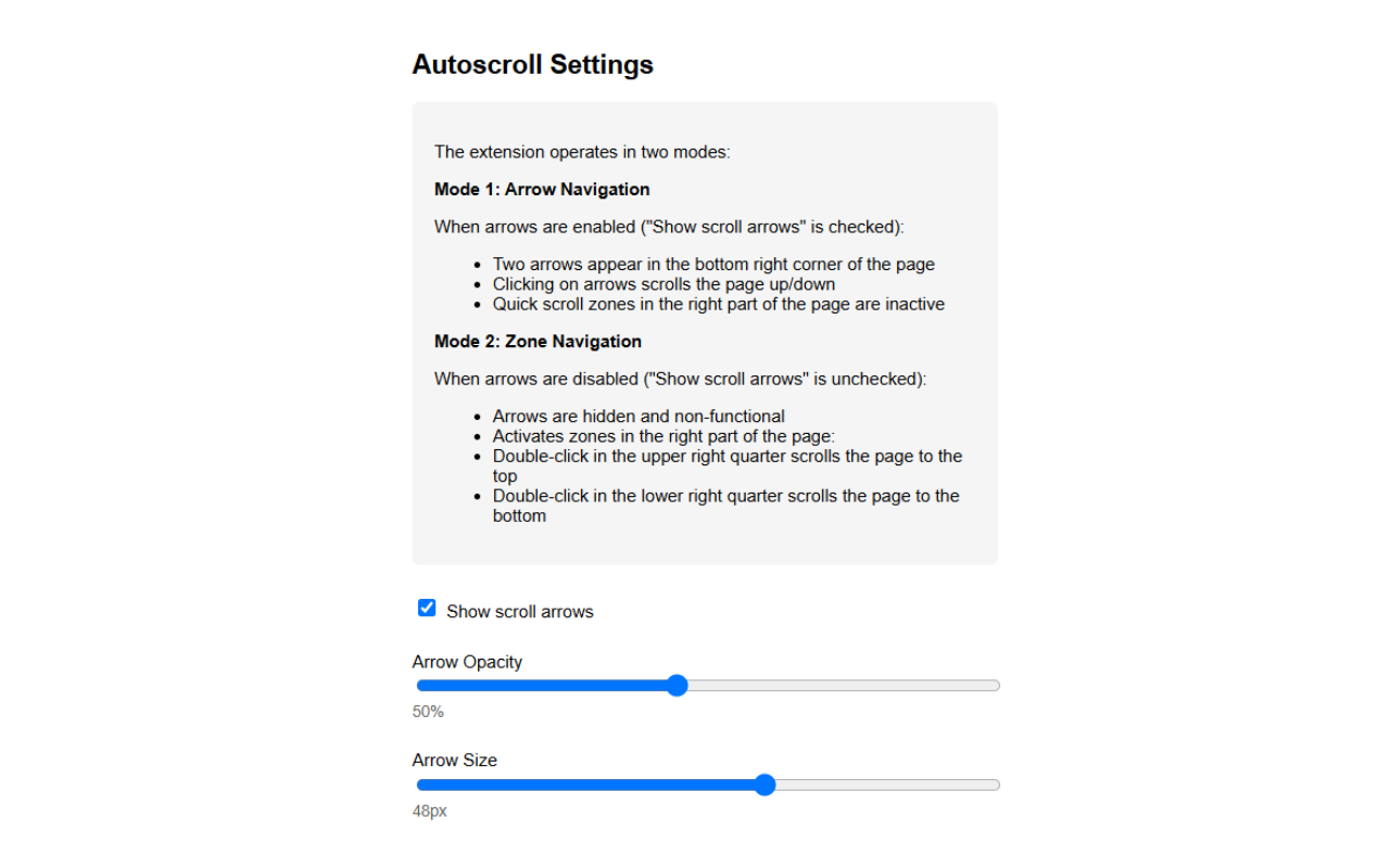 AutoScroll chrome谷歌浏览器插件_扩展第1张截图