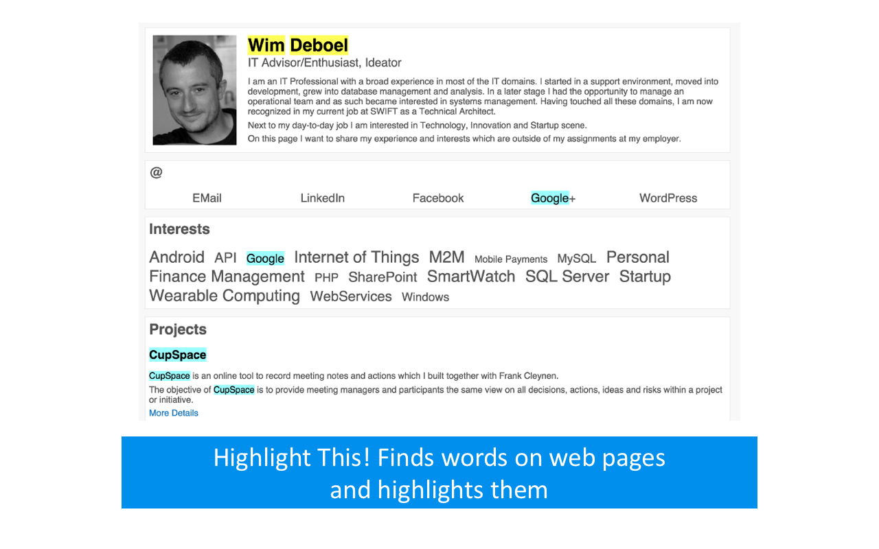 Highlight This: finds and marks words - 截图 2