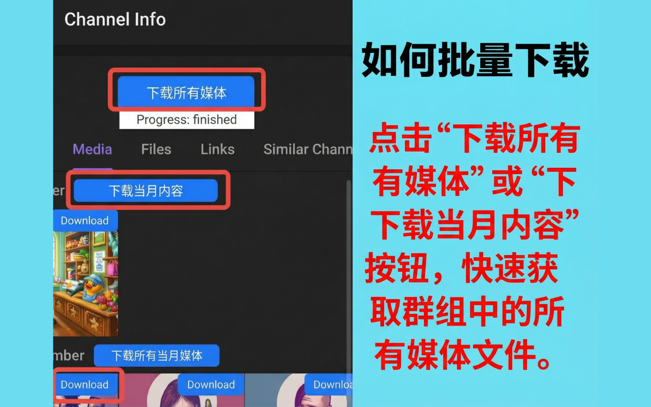 电报视频下载器(含隐私視頻) - Telegram视频下载器 - 截图 4